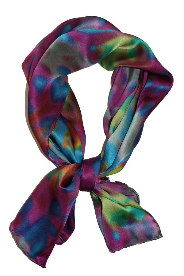 charlotte sparre Spotlight 55x55 cm / CS448 Spotlight 55x55 - Purple/Blue Scarf