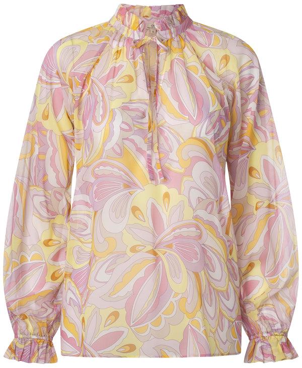 charlotte sparre Spring time blouse / 3345 Sally ggt - Yellow Blouse