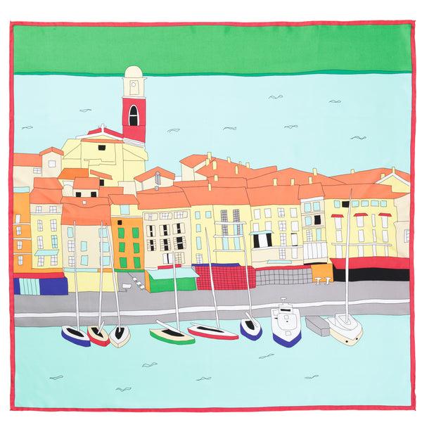 charlotte sparre St. Tropez 90x90 cm / 90-332 St. Tropez 90x90 - Morning Scarf