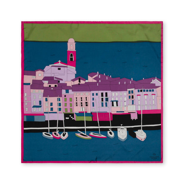 charlotte sparre St. Tropez 90x90 cm / 90-332 St. Tropez 90x90 - Night Scarf