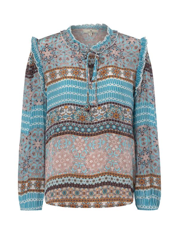 charlotte sparre Summer fave Ines / 2970 Ines vis - Blue Blouse