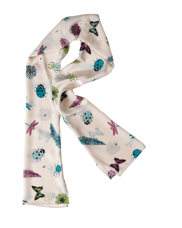 charlotte sparre Summer garden 35x165 cm / CS541 Summer garden 35x165 - Cream Scarf