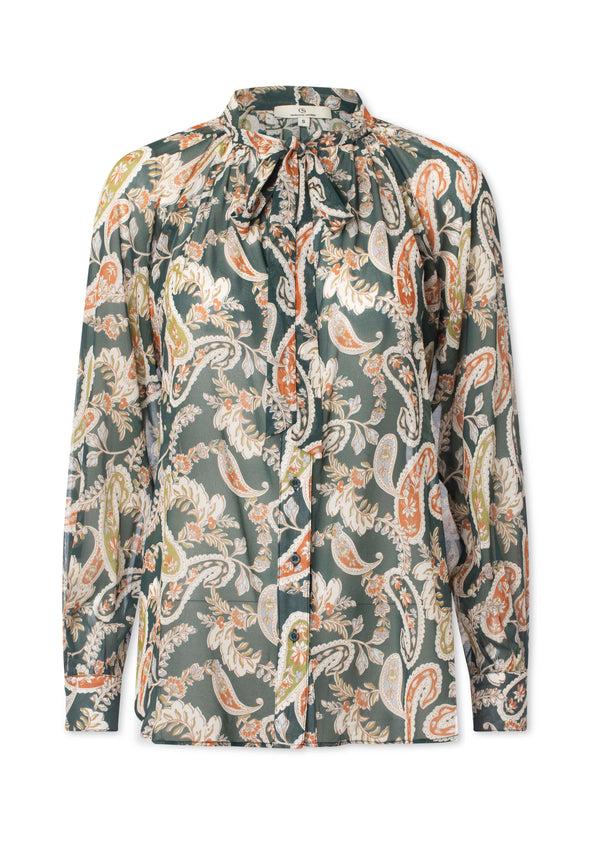 charlotte sparre Tie blouse Cynthia ggt / 3250 Cynthia ggt - Green Blouse charlotte sparre Tie blouse Cynthia ggt / 3250 Cynthia ggt - Green Blouse