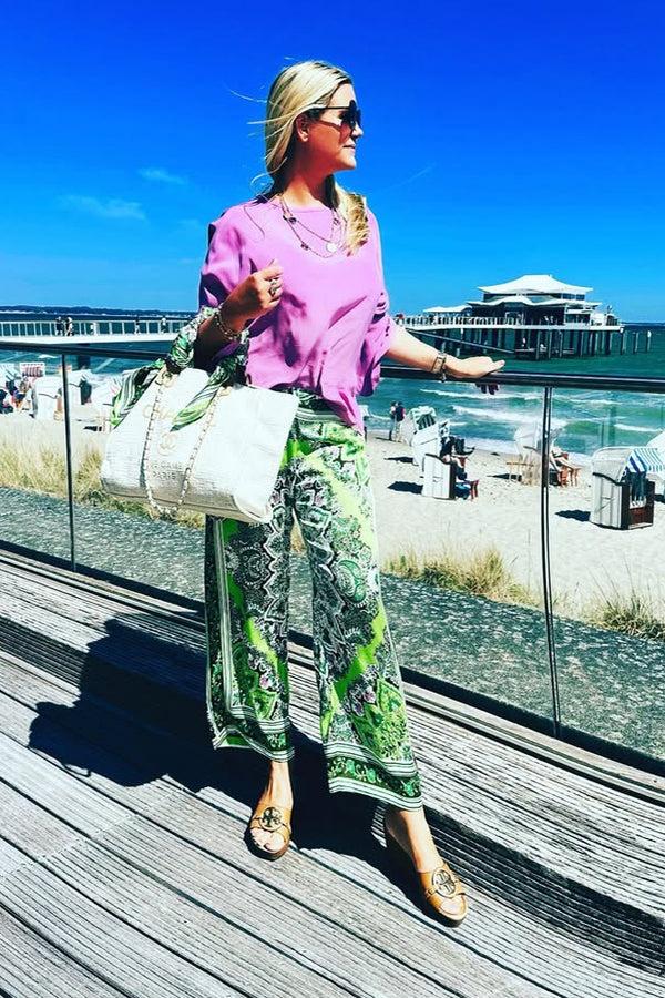 charlotte sparre Wide pants Helen / 2954 Helen - Green Pant