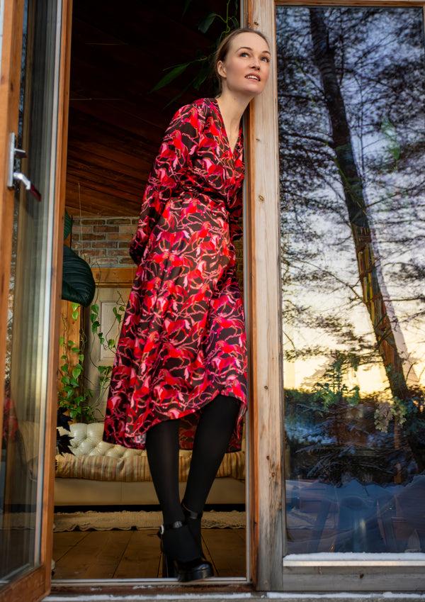 charlotte sparre Wrappy Gallop / 3265 Gallop - Brown Dress