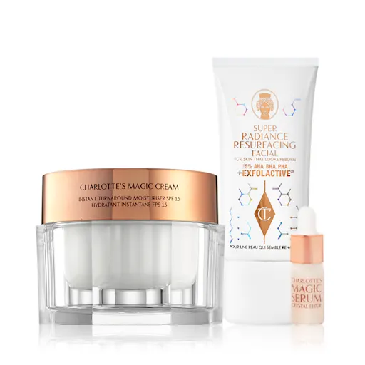 charlotte tilbury GLEAMING GLOW SKIN DUO SKINCARE KIT