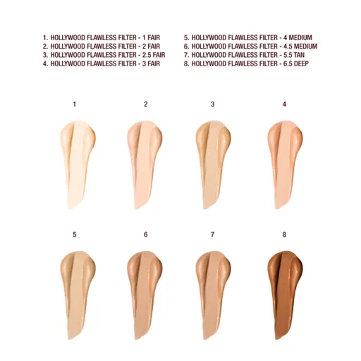 Charlotte Tilbury HOLLYWOOD FLAWLESS FILTER NEW 1 FAIR TRAVEL