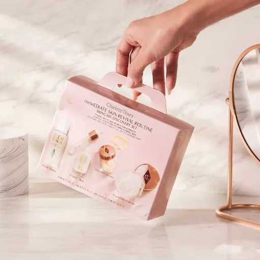 Charlotte Tilbury IMMEDIATE SKIN REVIVAL ROUTINE SKINCARE DISCOVERY SET LIMITED EDITION SKINCARE KIT