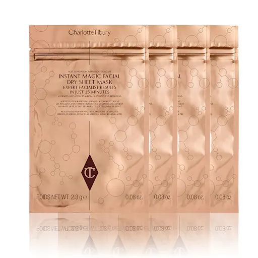 charlotte tilbury INSTANT MAGIC FACIAL DRY SHEET MASK SET PACK OF 4 MASKS