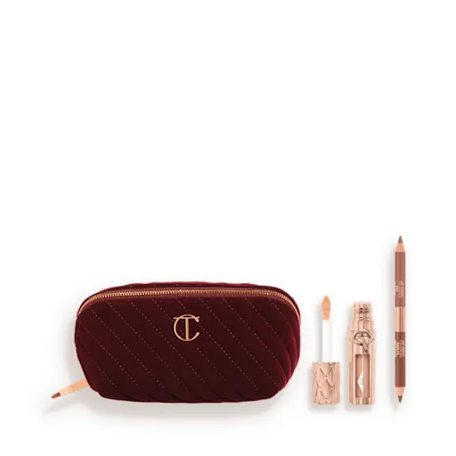 charlotte tilbury MAKEUP BAG OF LIP SCULPTING SECRETS LIP KIT & MAKEUP BAG