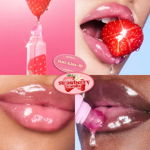 charlotte Tilbury UNREAL LIPS HEALTHY GLOW NECTAR OIL JUICYLICIOUS STRAWBERRY VANILLA