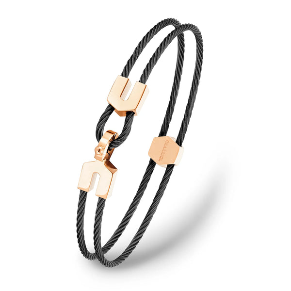 Charriol Cable Signature Coup De Foudre Horseshoe Bangle Bracelets And Bangles