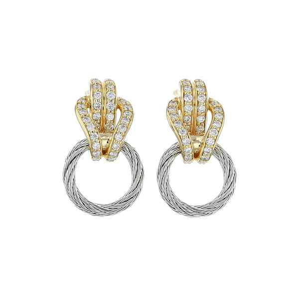 charriol Celtic® Knot 18kt 26 diamonds small earrings Earrings