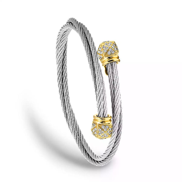 Charriol Celtic® Triquetra Bangle 18KT Bracelets And Bangles