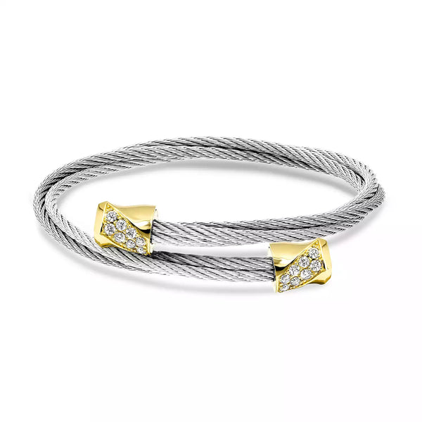 Charriol Celtic® Triquetra Bangle 18KT Bracelets And Bangles