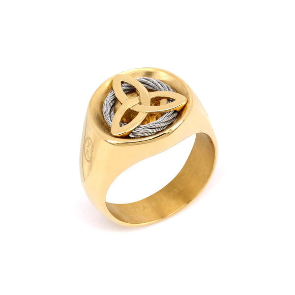Charriol Celtic® Triquetra Signet Ring Ring
