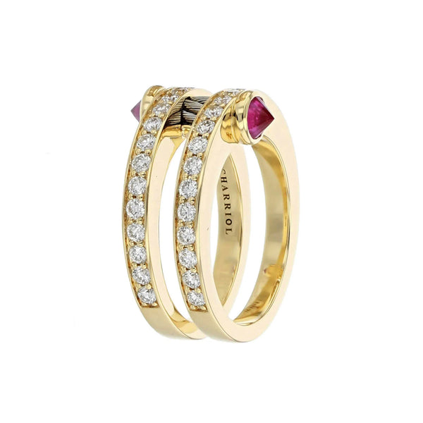 Charriol St Tropez® Mariner Ring 18KT Rubis Ring