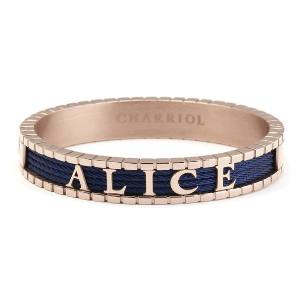 Charriol Forever™ Bangle Personalized Rose/Blue Bracelets And Bangles