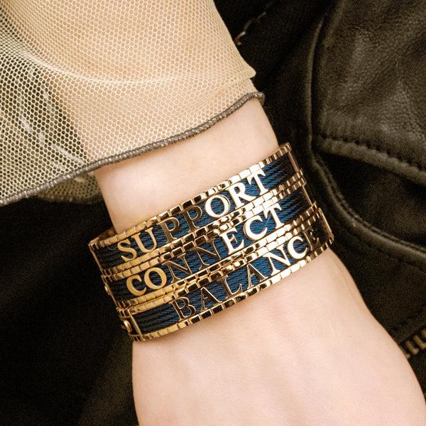 Charriol Forever™ Bangle Personalized Rose/Blue Bracelets And Bangles