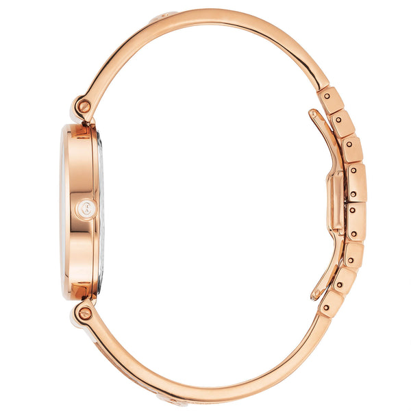 Charriol FOREVER™ YOURS 32MM QUARTZ CALIBRE MOTHER-OF-PEARL WITH 12 SIMILIS DIAL ROSE GOLD PVD BEZEL STEEL CABLE BRACELET Watch