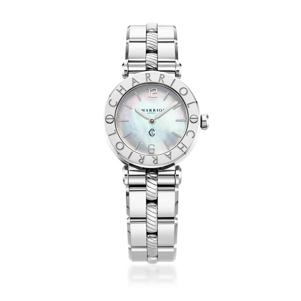 Charriol NAVIGATOR CRUISE 28MM QUARTZ CALIBRE MOTHER-OF-PEARL DIAL ""CHARRIOL CHARRIOL"" BEZEL STEEL INTERCHANGEABLE BRACELET" Watch