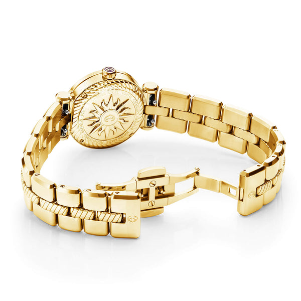 Charriol NAVIGATOR CRUISE 28MM QUARTZ CALIBRE MOTHER-OF-PEARL DIAL 30 DIAMONDS BEZEL STEEL YELLOW GOLD PVD INTERCHANGEABLE BRACELET Watch