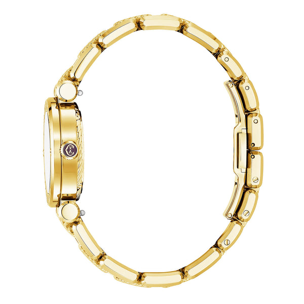 Charriol NAVIGATOR CRUISE 28MM QUARTZ CALIBRE MOTHER-OF-PEARL WITH 12 DIAMONDS DIAL "CHARRIOL CHARRIOL" BEZEL STEEL YELLOW GOLD PVD INTERCHANGEABLE BRACELET Watch