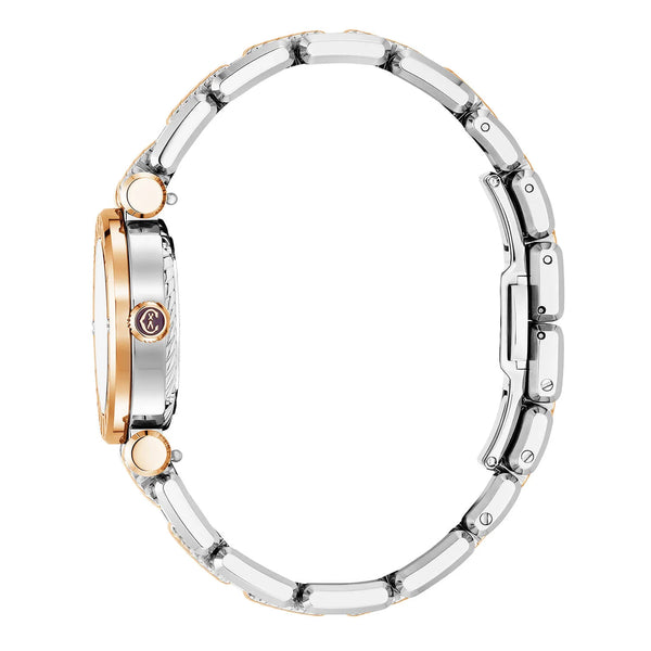 Charriol NAVIGATOR CRUISE 28MM QUARTZ CALIBRE WHITE MOTHER-OF-PEARL WITH ROSE GOLD PVD INDEX DIAL STEEL ROSE GOLD PVD "CHARRIOL CHARRIOL" WITH 2 SCREWS BEZEL METAL BICOLOR INTERCHANGEABLE BRACELET Watch