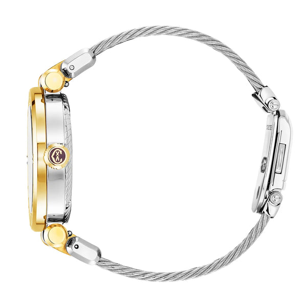 Charriol NAVIGATOR CRUISE 36MM QUARTZ CALIBRE MOTHER-OF-PEARL WITH 10 DIAMONDS DIAL "CHARRIOL CHARRIOL" BEZEL STEEL CABLE INTERCHANGEABLE BRACELET Watch