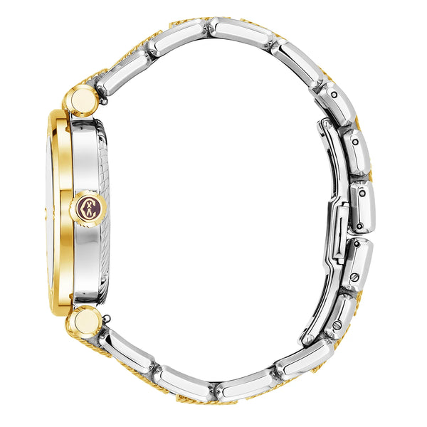 Charriol NAVIGATOR CRUISE 36MM QUARTZ CALIBRE MOTHER-OF-PEARL DIAL STEEL YELLOW GOLD PVD "CHARRIOL CHARRIOL" BEZEL METAL BICOLOR INTERCHANGEABLE BRACELET Watch