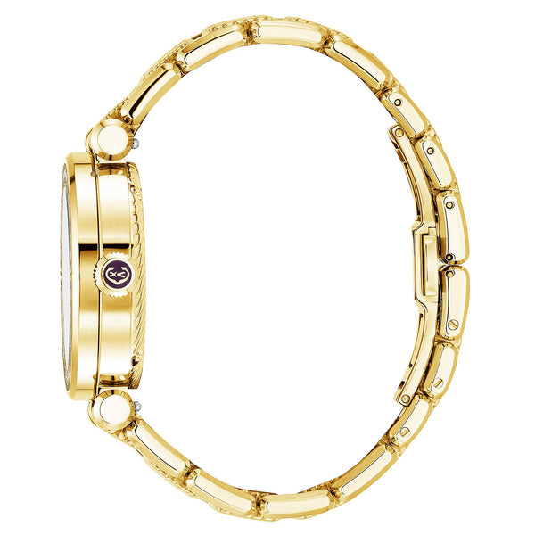 Charriol NAVIGATOR CRUISE 36MM QUARTZ CALIBRE MOTHER-OF-PEARL DIAL 30 FULL CUT DIAMONDS WITH 6 SCREWS BEZEL STEEL YELLOW GOLD PVD METAL INTERCHANGEABLE BRACELET Watch