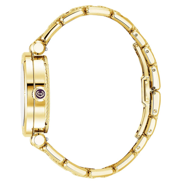 Charriol NAVIGATOR CRUISE 36MM QUARTZ CALIBRE WHITE MOTHER-OF-PEARL WITH 12 ROMAN FIGURES DIAL STEEL YELLOW GOLD PVD "CHARRIOL CHARRIOL" WITH 2 SCREWS BEZEL METAL YELLOW GOLD PVD INTERCHANGEABLE BRACELET Watch