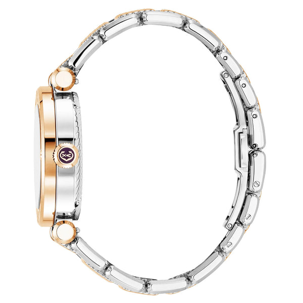 Charriol NAVIGATOR CRUISE 36MM QUARTZ CALIBRE WHITE MOTHER OF PEARL WITH ROSE GOLD PVD INDEX DIAL STEEL ROSE GOLD PVD "CHARRIOL CHARRIOL" WITH 2 SCREWS BEZEL METAL BICOLOR INTERCHANGEABLE BRACELET Watch