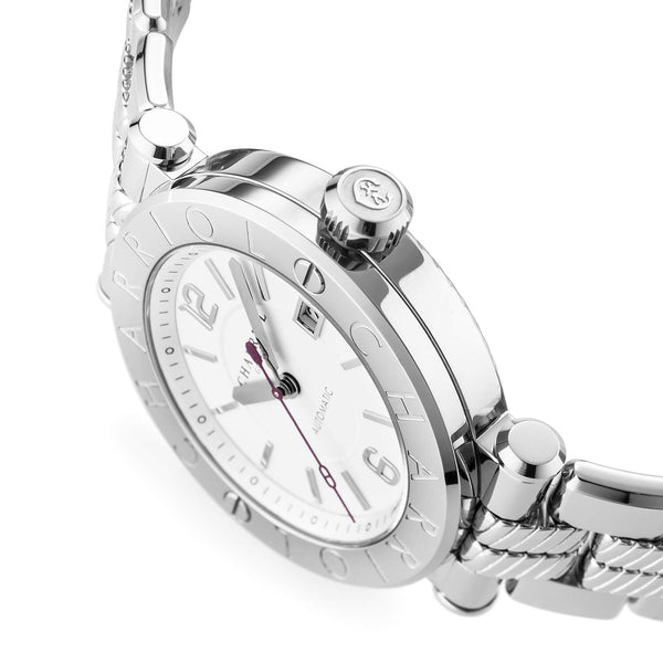 Charriol NAVIGATOR CRUISE 41MM AUTOMATIC CALIBRE WHITE DIAL "CHARRIOL CHARRIOL" BEZEL STEEL INTERCHANGEABLE BRACELET Watch