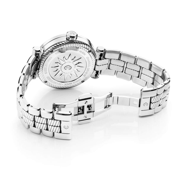 Charriol NAVIGATOR CRUISE 41MM QUARTZ CALIBRE WHITE DIAL "CHARRIOL CHARRIOL" BEZEL STEEL INTERCHANGEABLE BRACELET Watch