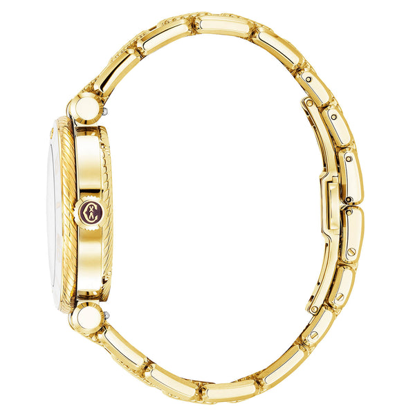 Charriol NAVIGATOR SURF 36MM AUTOMATIC CALIBRE WHITE DIAL WHITE BEZEL YELLOW GOLD PVD INTERCHANGEABLE BRACELET Watch