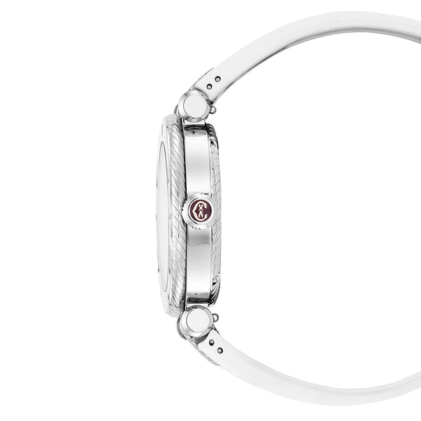 Charriol NAVIGATOR SURF 36MM AUTOMATIC CALIBRE WHITE DIAL WHITE BEZEL WHITE RUBBER INTERCHANGEABLE BRACELET Watch