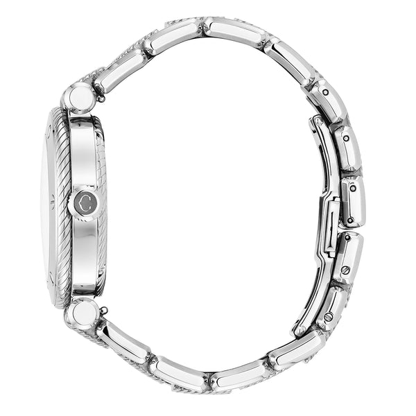 Charriol NAVIGATOR SURF GMT 36MM QUARTZ GMT CALIBRE WHITE DIAL 6 SCREWS BEZEL STEEL INTERCHANGEABLE BRACELET Watch