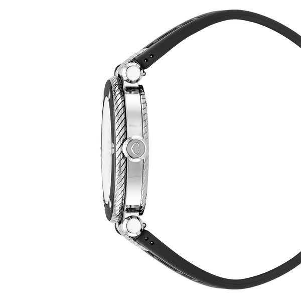 Charriol NAVIGATOR SURF GMT 41MM AUTOMATIC CALIBRE BLACK DIAL 6 SCREWS BEZEL BLACK RUBBER INTERCHANGEABLE BRACELET Limited Edition X Time_mechanic Watch