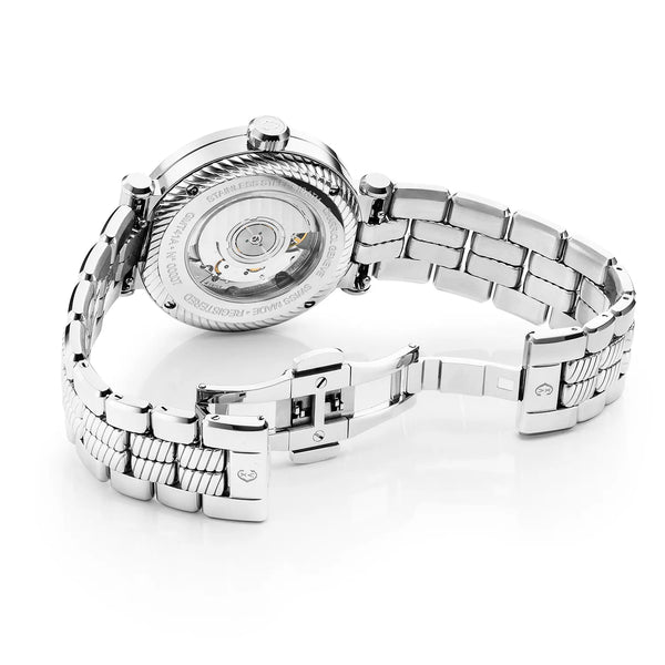 Charriol NAVIGATOR SURF GMT 41MM AUTOMATIC CALIBRE WHITE DIAL 6 SCREWS BEZEL STEEL INTERCHANGEABLE BRACELET Watch