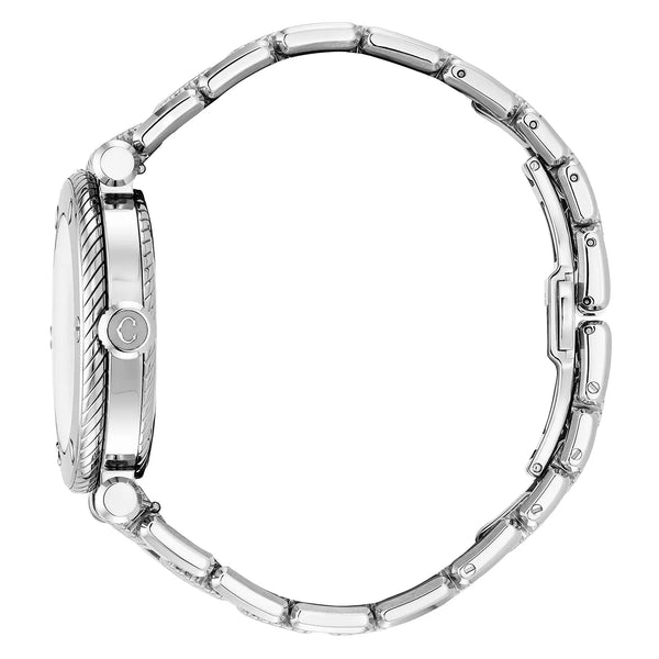 Charriol NAVIGATOR SURF GMT 41MM AUTOMATIC CALIBRE WHITE DIAL 6 SCREWS BEZEL STEEL INTERCHANGEABLE BRACELET Watch