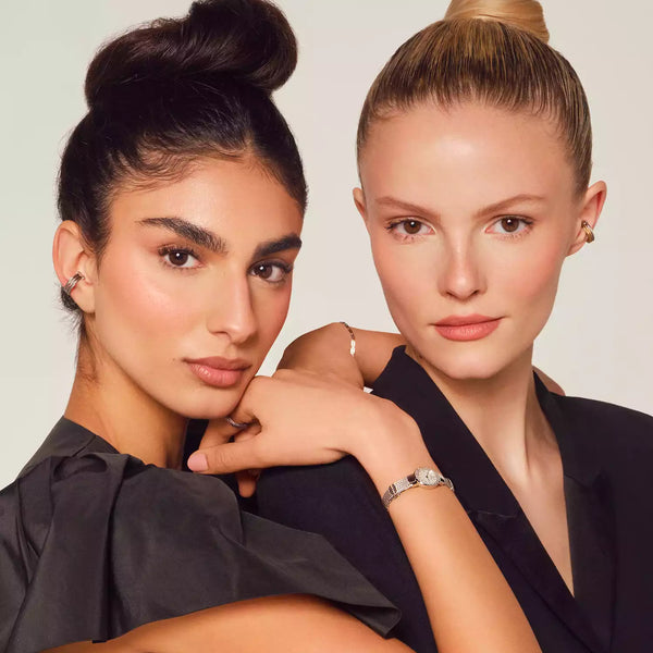 Charriol ST TROPEZ® 20MM QUARTZ CALIBRE WHITE MOTHER-OF-PEARL DIAL STEEL WITH 48 DIAMONDS BEZEL STEEL CABLE BRACELET Watch