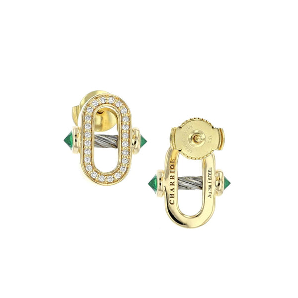 charriol St-Tropez® Mariner 18kt 36 diamonds earrings Earrings