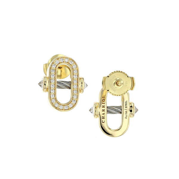 charriol St-Tropez® Mariner 18kt 40 diamonds earrings Earrings