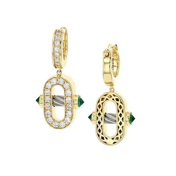 charriol St-Tropez® Mariner 18kt 48 diamonds earrings Earrings
