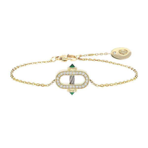 charriol St-Tropez® Mariner 18KT emeralds bracelet Bracelets and Bangles