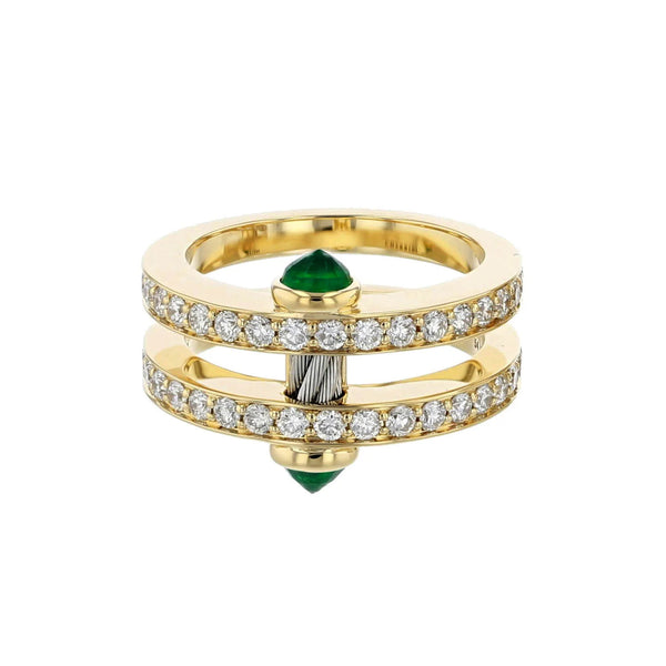 charriol St Tropez® Mariner Ring 18KT Emerals Ring