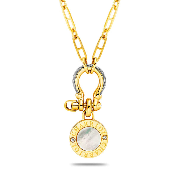 Charriol St. Tropez® Mariner Shackle & Coin Necklace Necklace And Pendants