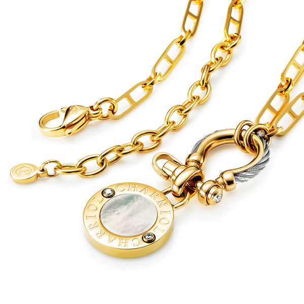 Charriol St. Tropez® Mariner Shackle & Coin Necklace Necklace And Pendants