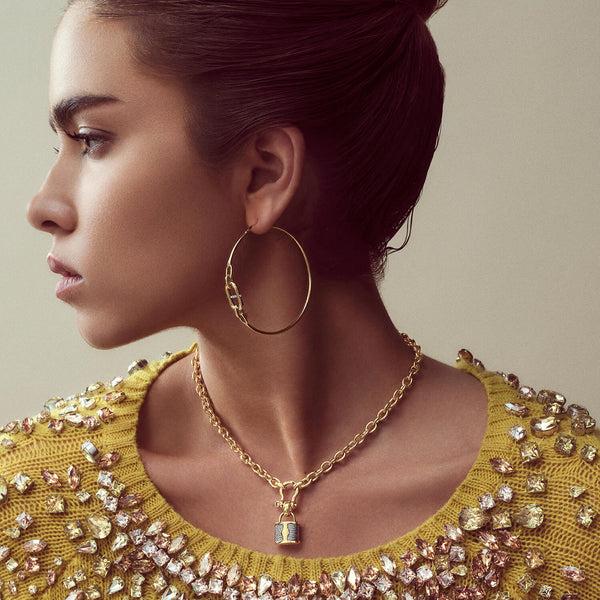 Charriol St. Tropez® Mariner Shackle & Lock Necklace Necklace And Pendants